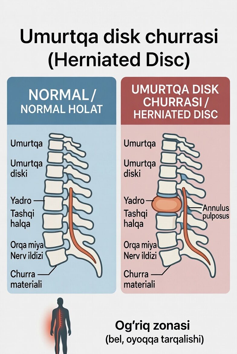 Umurtqa disk churrasi