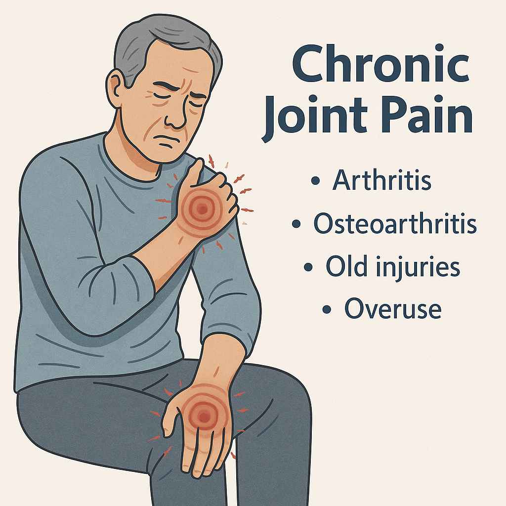 Surunkali bo‘g‘im og‘riqlari: hayot sifatini pasaytiruvchi muammo