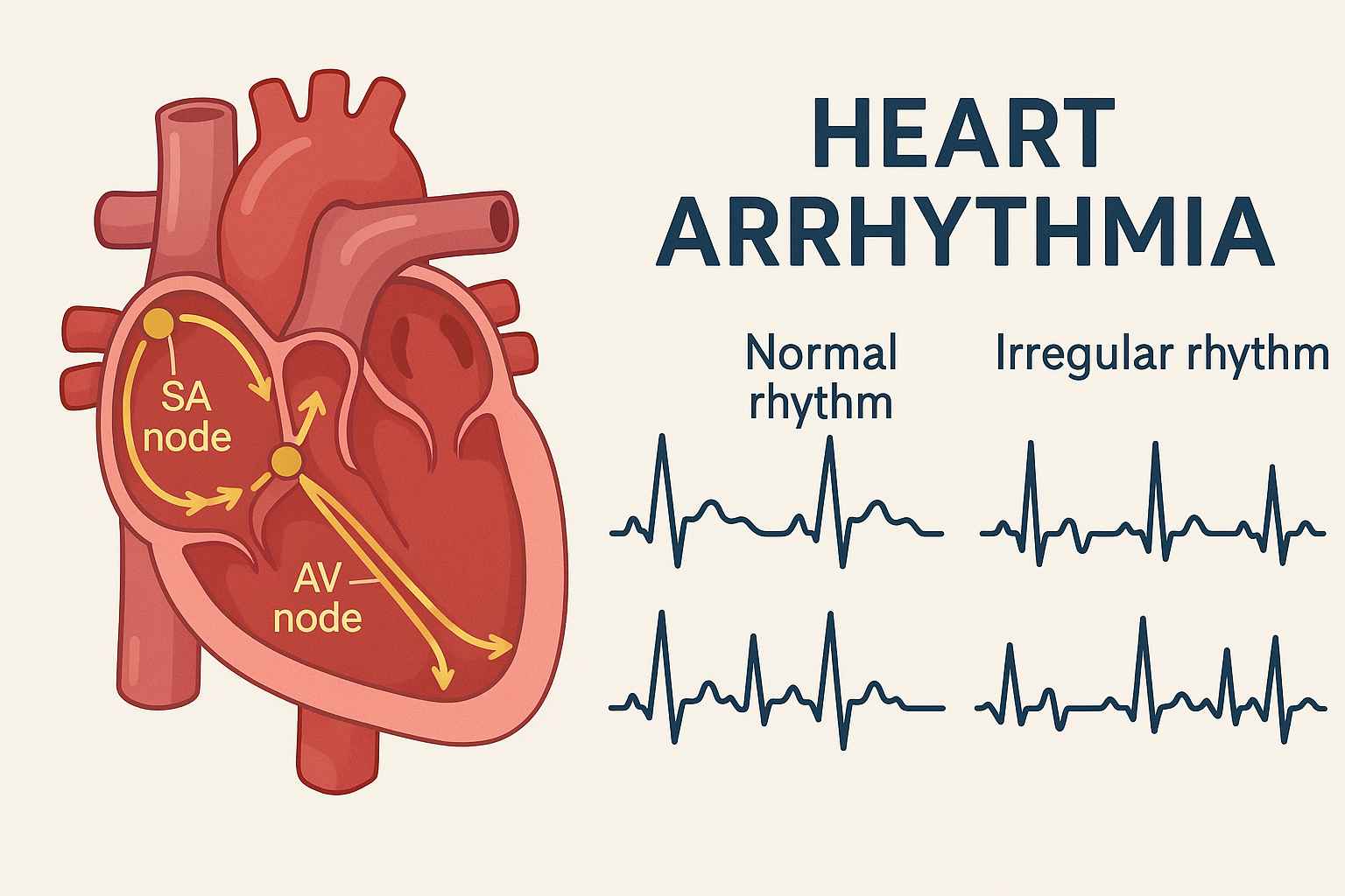 Yurak ritmi buzilishi (Aritmiya): yuragingiz noto‘g‘ri urayotganini qanday bilasiz?